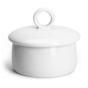 Mini Baking Cake Pudding Porcelain Bowl Cups 4oz Small Dessert Ceramic <strong>Ramekin</strong> with Ceramic Lid - Product Image 6