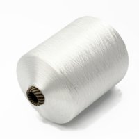 En stock, fil à broder en rayonne 300D/1 blanc, fil doux pour la couture, dentelle pour robe de mariée