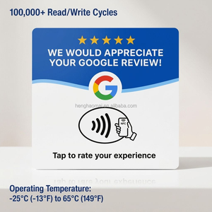 Autocollants NFC personnalisés imprimés, Plaque de code QR en acrylique pour avis Google, Panneau NFC sans contact pour menu et réseaux sociaux - Product Image 4