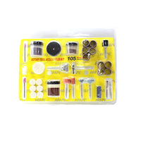 Kit de 105 Accesorios para Herramienta Rotatoria con Herramientas de Pulido, Corte y Lijado para Manualidades, Coleccionables y Tallado (Acero Aleado)