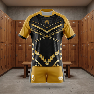 Maillot de rugby vintage personnalisé pour équipe, respirant, en polyester, avec logo imprimé par sublimation sur le devant, manches courtes, haute qualité, ensembles pour adultes - Product Image 4