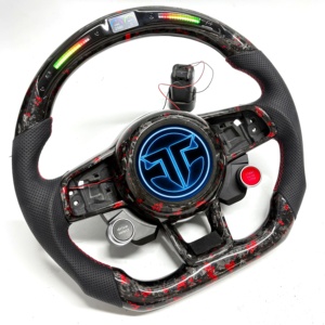 พวงมาลัยคาร์บอนไฟเบอร์ฟอร์จ สำหรับรถยนต์ VW/<span class=keywords><strong>Volkswagen</strong></span> MK7 GTI Golf 6 7 7.5 <span class=keywords><strong>R</strong></span> <span class=keywords><strong>R</strong></span>-<span class=keywords><strong>Line</strong></span> CC <span class=keywords><strong>Polo</strong></span> Passat B8 อุปกรณ์ตกแต่งรถยนต์ - Product Image 3