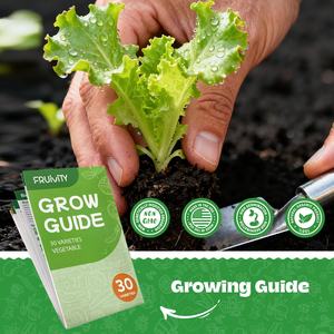 Pack <span class=keywords><strong>de</strong></span> 30 variétés <span class=keywords><strong>de</strong></span> semences anciennes, 18500+ sacs <span class=keywords><strong>de</strong></span> culture en fibres végétales non-OGM, écologiques, tomates, jardin d'intérieur, hydroponique, intérieur/extérieur - Product Image 3