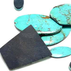 Natural Arizona Doublet Turquoise For Jewelry Making Cabochon Turquoise Cabochon Loose Gemstone fancy Shape
