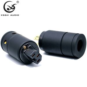<span class=keywords><strong>Prise</strong></span> électrique NEMA version américaine YIVO XSSH <span class=keywords><strong>HIFI</strong></span> Audio en aluminium plaqué cuivre pur or noir neutre 3 broches connecteurs <span class=keywords><strong>prise</strong></span> - Product Image 4