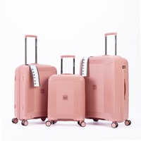 Valise de voyage moderne de luxe extensible, légère, durable, grande capacité, antivol