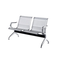 Chaises de salle d'attente modernes pour hôpital, aéroport, bureau, 4 places, en acier inoxydable, pliables, multifonctions, pour arrêt de bus, banque, cliniques