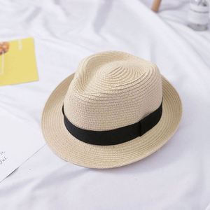 New Design Trendy British Top Hat Summer Men's Panama Straw Hat Beach Sun Hat Wholesale - Product Image 4