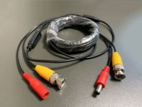 Venta caliente 5m 10m 15M 20M 30m 40M 50m BNC + DC Cable de extensión utilizado para cámara de sistema de seguridad CCTV DVR video