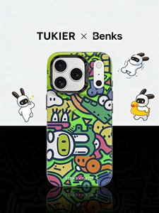 เคสแม่เหล็กแบบ Snap-On รุ่น Benks x Tukier Matte ออกแบบมาสำหรับ iPhone 17 Series ป้องกันการกระแทก ลายการ์ตูนกราฟฟิตี - Product Image 4