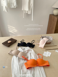 Soutien-gorge sans couture à fermeture avant, soutien-gorge push-up demi-bonnet sans armatures, brassière invisible à bretelles amovibles, OEM ODM personnalisé pour femmes - Product Image 6