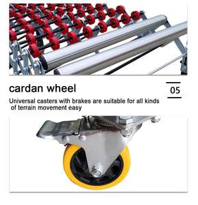 Trasportatore espandibile per il caricamento della ruota del pattino in acciaio/plastica - Product Image 4