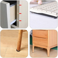 Poches auto-adhésives pour chaise, 1/300 pièces, pinceaux ronds pour meubles, 10 tailles différentes
