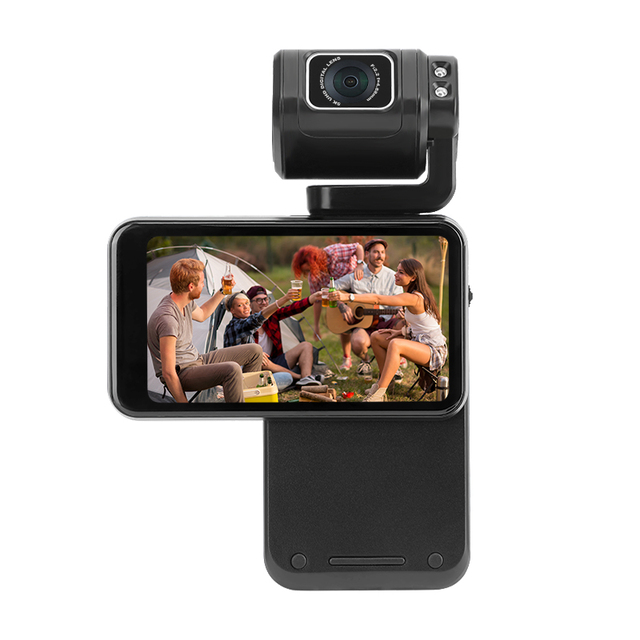 New 5K Night Vision Pocket Camera Professional Camcorder 6 Hours Long Battery Life Palmcorder for Vlogging on the Go