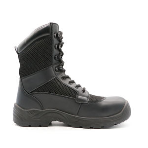 MaxiTough 定制徽标二层牛皮透气舒适战术高帮工作靴劳保建筑鞋 - Product Image 5