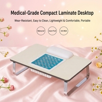 Table de manucure intelligente avec aspirateur intégré, repose-bras, accessoires et outils pour salon de beauté