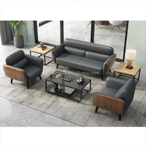 Muebles de Oficina de Alta Calidad, Sofá de Oficina Moderno y Cómodo, Sofá Seccional Personalizado, Sofá de Oficina de Cuero - Product Image 1