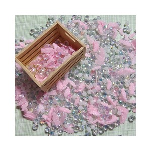 Vente en gros de bonbons sucrés en argile polymère de couleur rose pastel pour boules à neige, remplissages de slime - Product Image 4