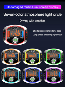 Transmisor FM para coche con Bluetooth, carga rápida de tres puertos PD+QC3.0, reproductor de MP3 para coche, manos libres - Product Image 6