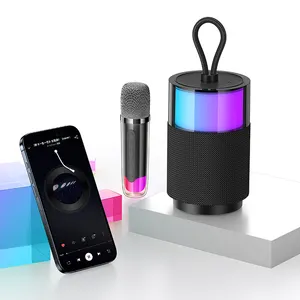 Usams Bluetooth Draadloze Microfoon Speaker Met Handheld Home Ktv Karaoke Voor Theatre Features Woofer Plastic Abs Materiaal