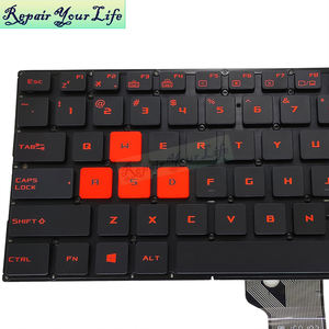 คีย์บอร์ดเกมมีไฟพื้นหลัง US สำหรับ <span class=keywords><strong>ASUS</strong></span> <span class=keywords><strong>ROG</strong></span> <span class=keywords><strong>Strix</strong></span> GL502 GL502 GL502VT <span class=keywords><strong>GL502V</strong></span> GL502VS GL502VM GL502VY GL502VML 0KNB0-662PUS00 FX502VE - Product Image 3