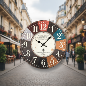 Reloj de pared (40cm) Hotel des Fleurs JUSTAMINUTE Multicolor 21555 - Product Image 3