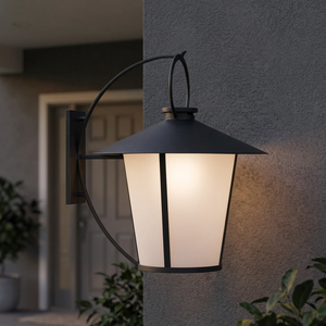 Black <b>Motion</b> <b>Sensor</b> AC IP66 Outdoor Wall Lamp Lantern <b>LED</b> Sconce Porch Gate Balcony Garden Corridor <b>Lighting</b> - Product Image 2