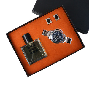 Men's Fragrance Gift Set 50ml Eau De Toilette With Watch And Cufflinks Business Gift For Valentine's Day And Father's Day - Product Image 3
