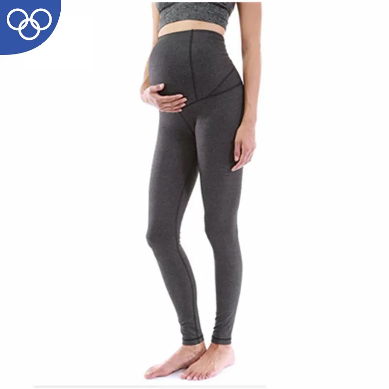 Fabrika OEM bayanlar spor hamile giyim kadın doğum Yoga pantolon