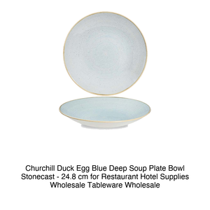 Duck <b>Egg</b> Blue Deep Coupe Bowl 24.8 cm Churchill Stonecast -12-Sdesevb91 - Product Image 2
