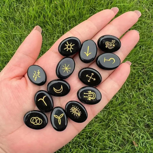 Naturale <span class=keywords><strong>occhio</strong></span> <span class=keywords><strong>di</strong></span> <span class=keywords><strong>tigre</strong></span> pietra streghe rune inciso simbolo zingaro Reiki cristalli curativi per Reiki meditazione divinazione doni - Product Image 2