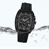 Montres pour hommes NAVIFORCE 6101, de haute qualité, sportives, quartz, étanches à 50 m, bracelet en silicone, date, montres originales pour hommes