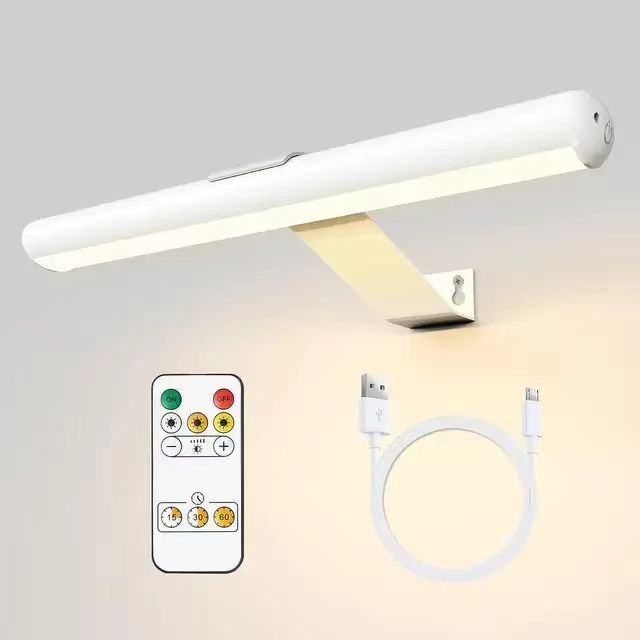 Rechargeable Wireless Remote Control LED Picture Light Dimmable Painting Lamp with Timer Battery Operated Photo Frame Art Light