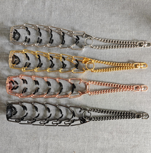 Collares de entrenamiento para mascotas Cadena de estrangulamiento de acero inoxidable <span class=keywords><strong>Collar</strong></span> de punta de oro rosa, <span class=keywords><strong>Collar</strong></span> de perro pellizco con hebilla de liberación rápida para perros - Product Image 4