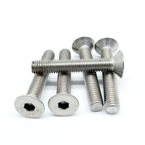 Vis à tête plate hexagonale à filetage complet en acier inoxydable de haute qualité, métriques et impériales, M3-M12, certifiées ISO9001:2015 <span class=keywords><strong>SUNO</strong></span> - Product Image 2
