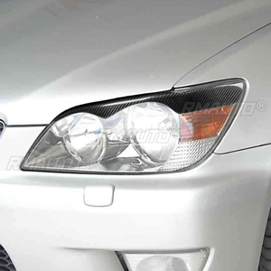 ฝาครอบตกแต่งไฟหน้ารถยนต์คาร์บอนไฟเบอร์แท้ 1 คู่ สำหรับ Lexus IS300 IS200 RS200 ALTezza 1998-2005 อุปกรณ์ตกแต่งรถยนต์ - Product Image 6
