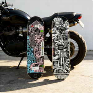 Patineta Profesional Completa de 7 Capas de Arce Canadiense con Doble Kick, Tecnología de Fundición por Gravedad, Juego de Patineta de Alta Calidad ABEC-7 - Product Image 2