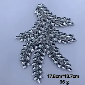 Vente chaude transfrontalière pour <span class=keywords><strong>Amazon</strong></span> en Stock verre thermofusible 3D strass <span class=keywords><strong>fleur</strong></span> européen américain bandeau <span class=keywords><strong>d</strong></span>écorations mariage - Product Image 6