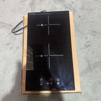   Placa de Inducción HUAZOS de Calidad con 2 Zonas de Calentamiento, Panel Microlite de 4mm, 2 Quemadores, Integrada, Eléctrica