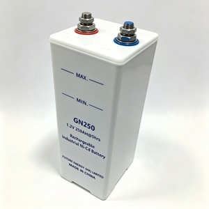 Batterie rechargeable alcaline nickel-cadmium (NiCD) GN250 KPL250 KL250P à faible décharge 1,2V 250AH IEC60623 pour alimentation de secours - Product Image 1