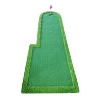 Tapis de putting miniature de golf personnalisé en EVA pour entraînement intérieur/extérieur, livré par le fabricant, idéal pour débuter (pièce unique)