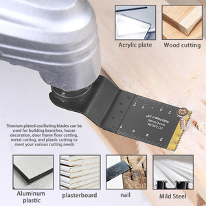 Phổ phát hành nhanh chóng dao động đa-công cụ Blades Titan dao động Multitool Saw Blade Set cho kim loại gỗ móng tay vít - Product Image 5