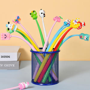 प्राथमिक विद्यालय के छात्रों के लिए रचनात्मक प्यारा नीला 0.5 मिमी जेल पेन तनाव राहत छात्र प्लास्टिक के लिए उच्च मूल्य कार्टून रॉकिंग डिजाइन - Product Image 3