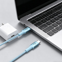 Cable USB C Trenzado, Cable de Carga USB-A Tipo C, Carga Rápida, Sincronización de Datos, Cable de Nailon Resistente para Teléfono Móvil y Computadora