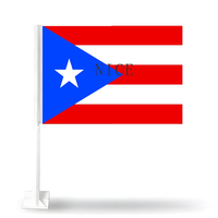 Drapeau de voiture personnalisé à clipser pour la Guadeloupe, drapeau de toit de véhicule en polyester durable pour événements sportifs, défilés de la Fête Nationale, décoration de voiture