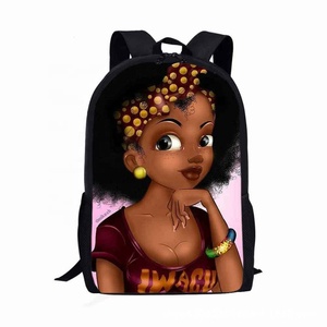 กระเป๋าเป้สะพายหลังนักเรียนลายอนิเมะสุดฮิตปี 2021 น้ำหนักเบา ผลิตจากวัสดุรักษ์โลก สำหรับเด็ก สีดำ ลายศิลปะแอฟโฟร ขนาดใหญ่ ใช้ได้ทั้งเด็กชายและเด็กหญิง ขายส่ง - Product Image 3