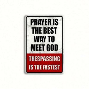 Letrero Metálico Personalizado: Advertencia de Propiedad Vigilada - Placa de Arte Vintage con Prohibido el Paso para Decoración de Pared del Hogar - Product Image 2