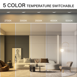 Plafonnier LED encastré moderne en aluminium de 4 pouces à intensité variable avec 5CCT - Product Image 5