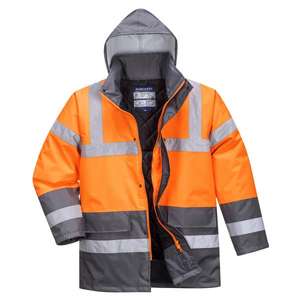 PORTWEST - S467OGYS Chaqueta de tráfico naranja/gris de dos tonos de alta visibilidad-EAN 5036108245222 ROPA DE TRABAJO DE 2017 - Product Image 1