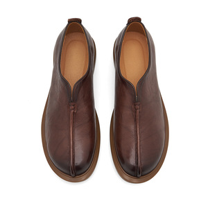 Chaussures Richelieu décontractées de haute qualité pour hommes 2026, en cuir véritable, design intemporel, imperméables et respirantes - Product Image 3